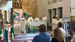 Don Gabriele insieme a Don giorgio, p. costante e p. Bruno